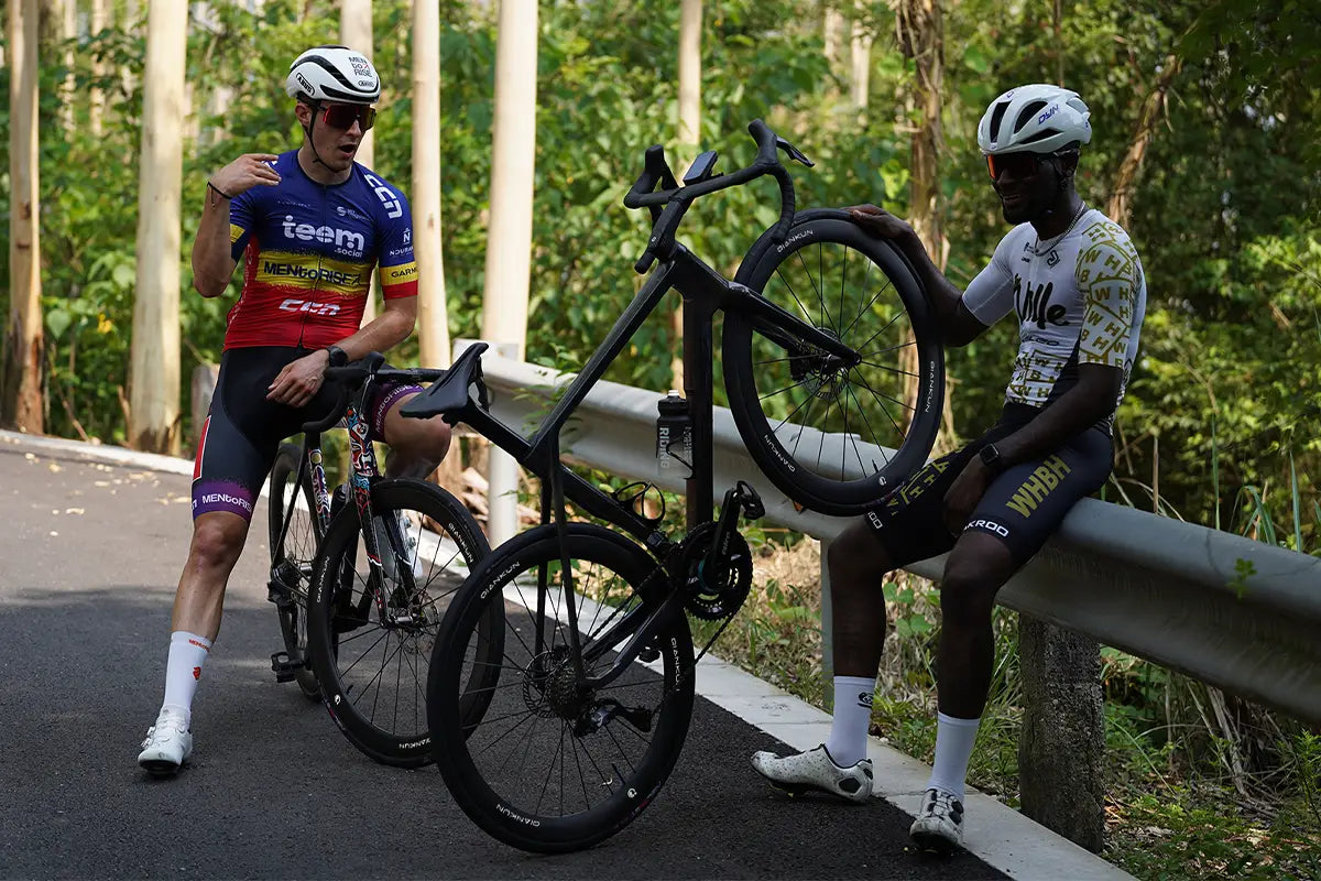 Riders Resting Holding QianKun Wheels