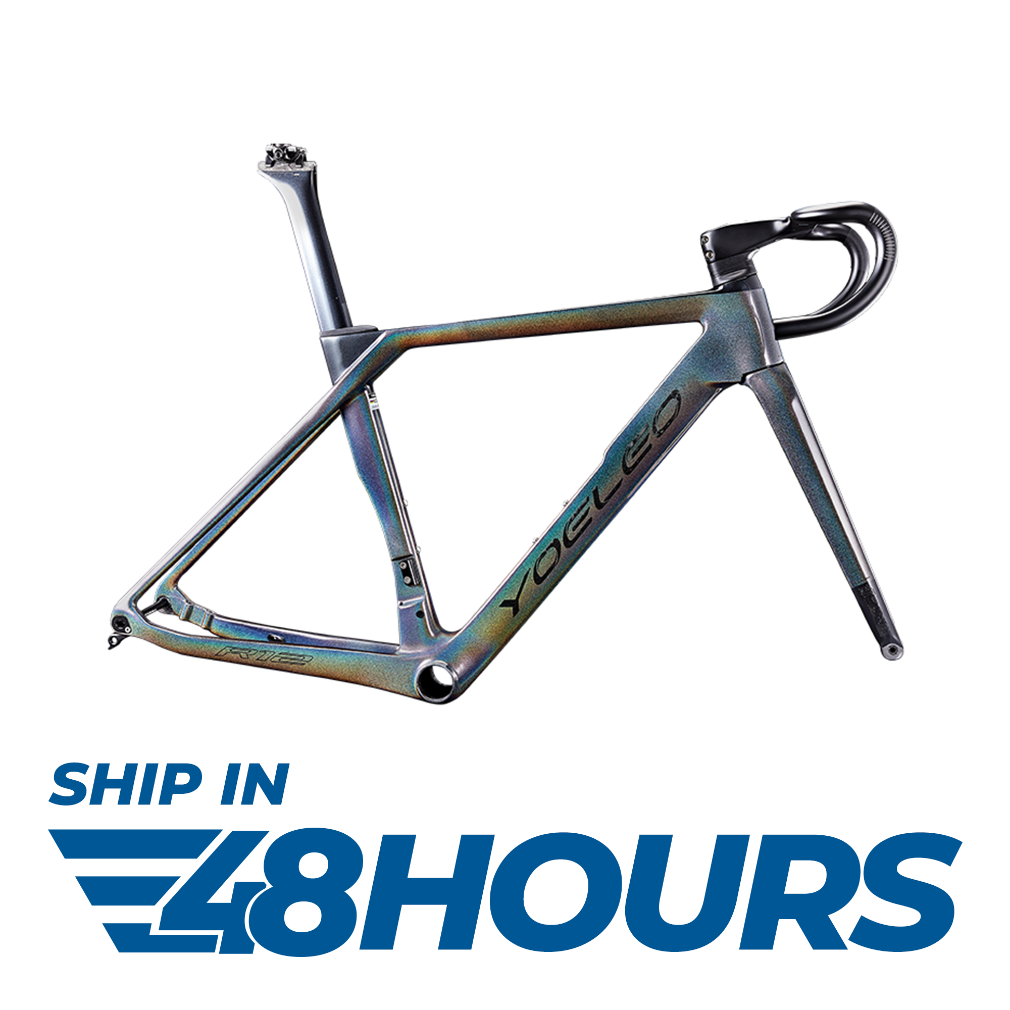Disc Brake Road Bike Frame R12 Carbon Fiber Bicycle Frameset YOELEO